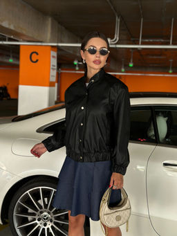 Бомбер AURA 7049-176 черный - KOKOdea фото 4