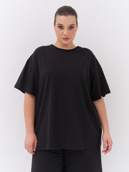Футболка из хлопка FU20502BLK01