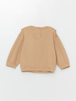 Bisiklet Yaka Uzun Kollu Bask?l? K?z Bebek Sweatshirt ve Tayt 2li Tak?m - Waikiki фото 3