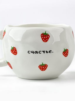 Чайная пара Клубничка, 300 мл