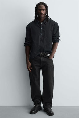 LEATHER LACE-UP BOOTS