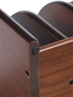 Органайзер 7 секций, 2 выдвижных ящика, серия Орех с кантом темным, 16×30×15 см