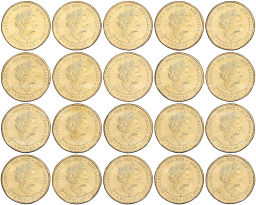 Набор из 20 монет 1 доллар 2023 года Австралия Австралийская футбольная лига (в буклете)