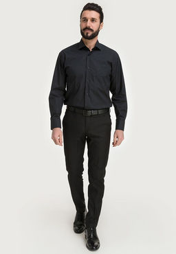Сорочка мужская длинный рукав GREG 340/119/BLK фото 13