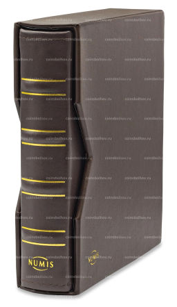 Альбом кожаный для монет без листов с защитным шубером формат Numis Коричневый LEUCHTTURM 311809