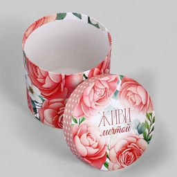 Набор шляпных коробок для цветов 4 в 1, упаковка подарочная, Нежность, 20?17.5 - 16?14 см - UPAK LAND фото 4