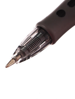 Цена за 12 шт. Ручка гелевая автоматическая, 0.5 мм, стержень черный, резиновый держатель, черный - Simaland фото 2