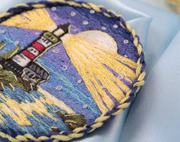 Набор для вышивания PANNA Живая картина JK-2206 Брошь. Ночной маяк 5.5 х 5.5 см