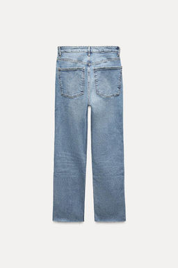 HIGH-RISE STOVE PIPE TRF JEANS - Zara фото 7