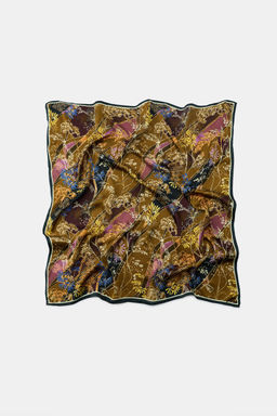 PA?UELO VISCOSA ESTAMPADO FLORAL / Oliva - Zara фото 3