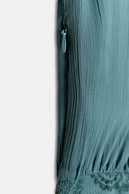 RUFFLED COMBINED MINI DRESS - Zara фото 8