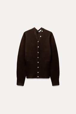 FITTED KNIT CARDIGAN - Zara фото 4