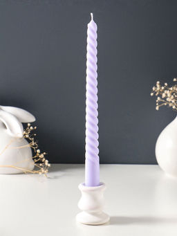 Цена за 3 шт. Свеча витая 25 см, 57 гр, 5 ч, цв. лаванда
