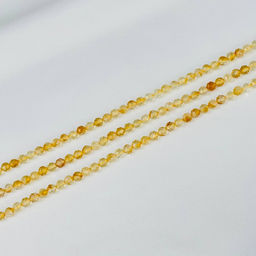 Бусины для украшений из Цитрина (86 бусин) 39 см