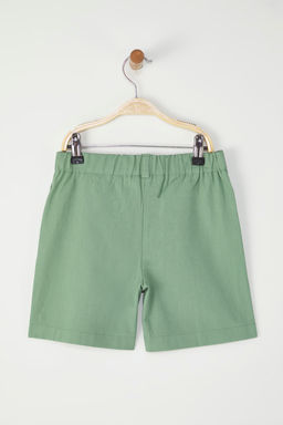 Mint Erkek Cocuk %100 Pamuk Nak?sl? Dokuma Sort & Bermuda TKDSS25SR00017 - Trendyolmilla фото 3