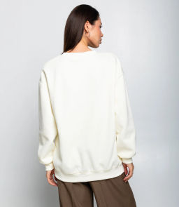 Свитшот #КТ1782, кремовый