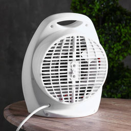 Тепловентилятор Luazon LTO-03, напольный, спиральный, 2000 Вт, 20 м², 2 режима, белый