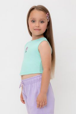 КР 302694/зеленый ручей к541 майка-топ для дев