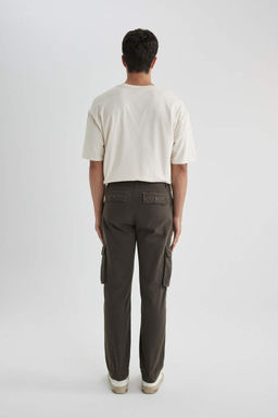 Брюки прямого кроя с нормальной талией и нормальной талией - Defacto фото 7