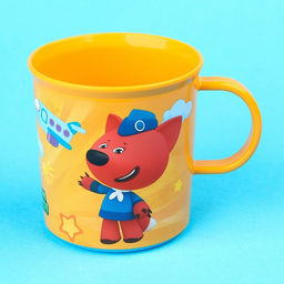 Кружка детская «Ми-Ми-Мишки» с нескользящим дном, 200 мл., цвет оранжевый