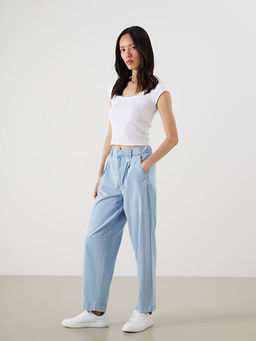 Beli Lastikli Carrot Fit Kad?n Jean Pantolon