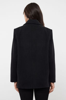 Siyah Cep Detayl? Yumusak Dokulu Regular K?sa Kaban TWOAW25KB00007