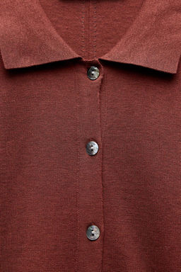 PLAIN KNIT CARDIGAN WITH SILK - Zara фото 7