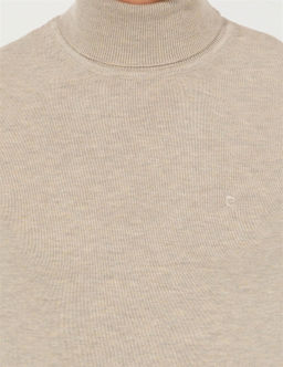 Kum Melanj Slim Fit Bal_k__ Yaka Basic Triko Kazak - Pierre cardin фото 6