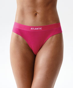 ATLANTIC 3CLP-013 Трусы стринги String - набор 3 шт. фуксия + светлый капучино + светло-розовый  фото 2