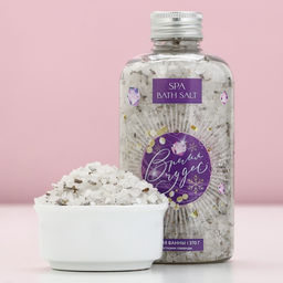 Соль для ванны с лепестками лаванды «Время чудес», 370 г, Чистое счастье