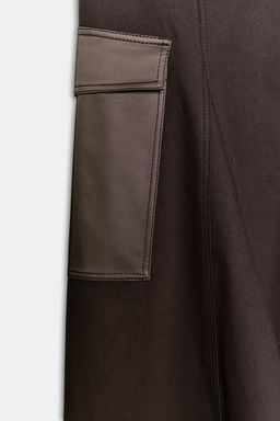 CARGO MIDI SKIRT WITH BELT - Zara фото 8