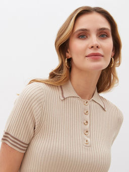 Conso/KMS 220731 - light beige Футболка Женская