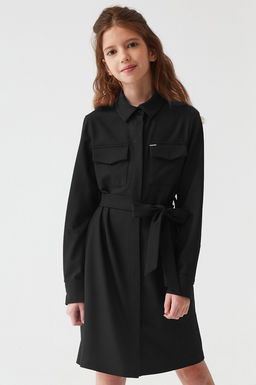 Платье с длинными рукавами