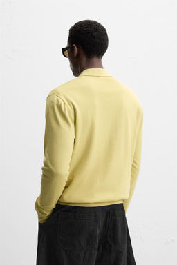 COTTON - LYOCELL KNIT POLO SHIRT - Zara фото 3