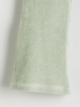 Beli Lastikli ?spanyol Pa?a Kadife K?z ?ocuk Tayt