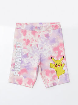 Beli Lastikli Pikachu Bask?l? K?z ?ocuk Tayt