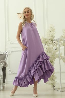 Платье П1-4983/6 Цвет:Сиреневый - Wisell фото 6