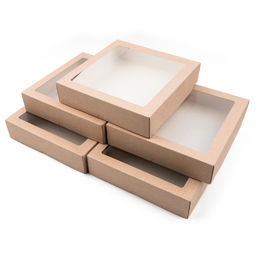 S-CHIEF BFC-037 Универсальная коробка с окном 20 x 20 x 4.5 см 5 шт