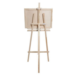 Мольберт тип «Лира» 175×62 см, планшет 70×50 мм, полка 66×12 см, с бегунком, неокрашенное дерево, Calligrata
