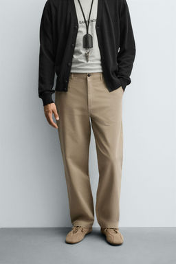 STRAIGHT-LEG CHINO TROUSERS - Zara фото 2