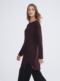 Bisiklet Yaka Desenli Kad?n Tunik