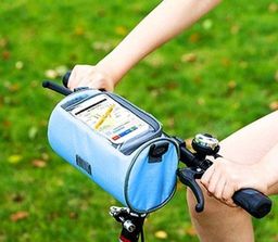 Органайзер-сумка на руль ВЕЛО голубая (1088-1)