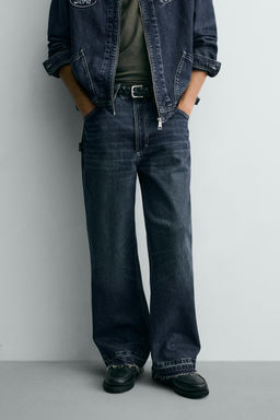 RELAXED FIT JEANS WITH FORD PATCH - Zara фото 13