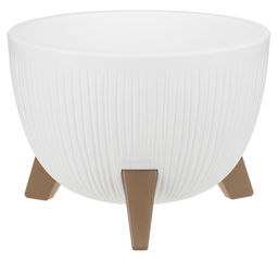 Кашпо ПЕТАЛИС 4,2л d250мм бежевый мрамор (уп.4) - М-пластика фото 2