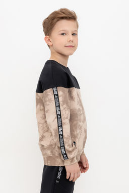 КР 302602/темно-бежевый,тай-дай к508 джемпер для мал - Crockid фото 10