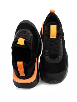 04-S77-41 BLACK Кроссовки женские (натуральная кожа, натуральная замша)