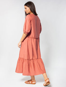 VILATTE / Платье из легкого хлопкового поплина  фото 4