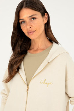 Женский кремовый свитшот - U.s. polo assn фото 2