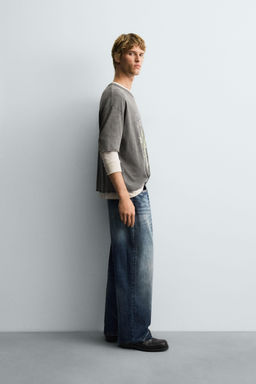 WASHED PRINT KNIT T-SHIRT - Zara фото 4