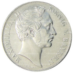 2 гульдена 1855 года Германские государства  Бавария